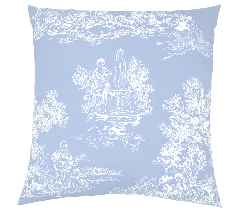 Colette Toile Pillow - Teacup Blue