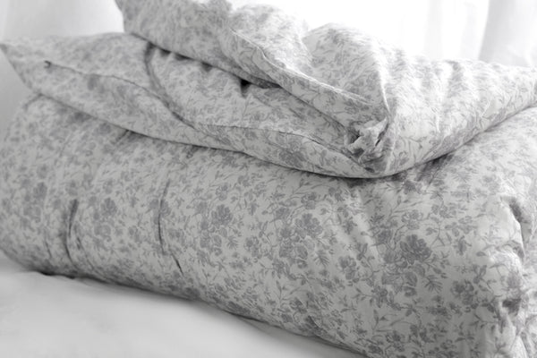 French Toile Bedding -Soft Grey