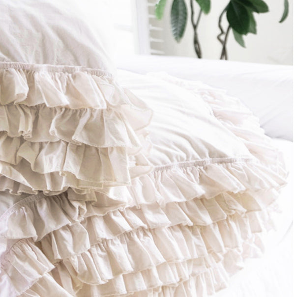 Giselle Ruffle Poplin Collection - Linen Salvage Et Cie