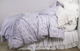 NEW! French Toile Bedding -Lilac /White - Linen Salvage Et Cie