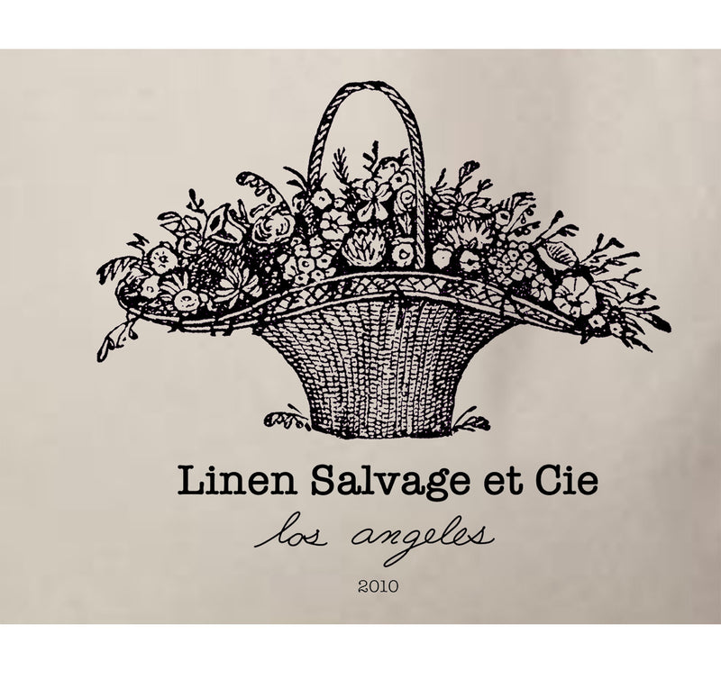 Linen Salvage Vintage Logo Canvas Market Bag - Linen Salvage Et Cie