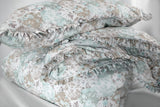 NEW! Vintage Patchwork Ruffle Bedding -Soft Sage - Linen Salvage Et Cie